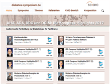 Tablet Screenshot of diabetes-symposium.de